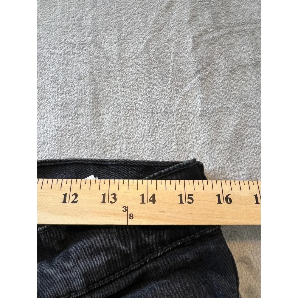 True Religion Ricky Jeans Mens 33 Black Flap Relaxed Straight